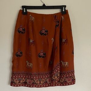 Anne Klein 100% silk skirt size 8